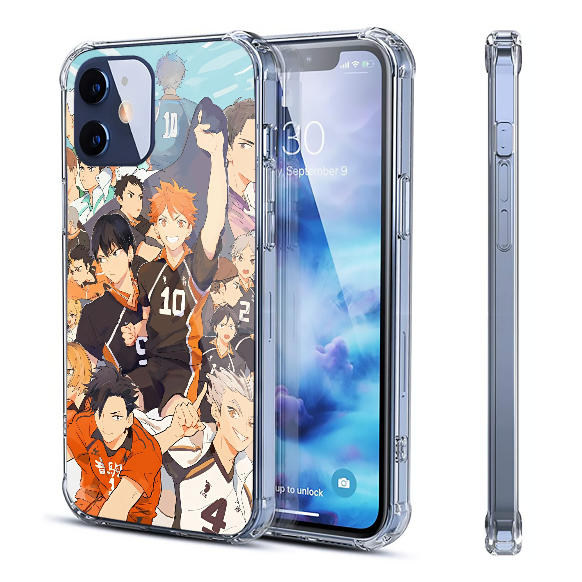 （画像用） ハイキュー!! Haikyu!! 【iPhone 12シリーズ対応】透明スマホケース（クリアソフトケース）